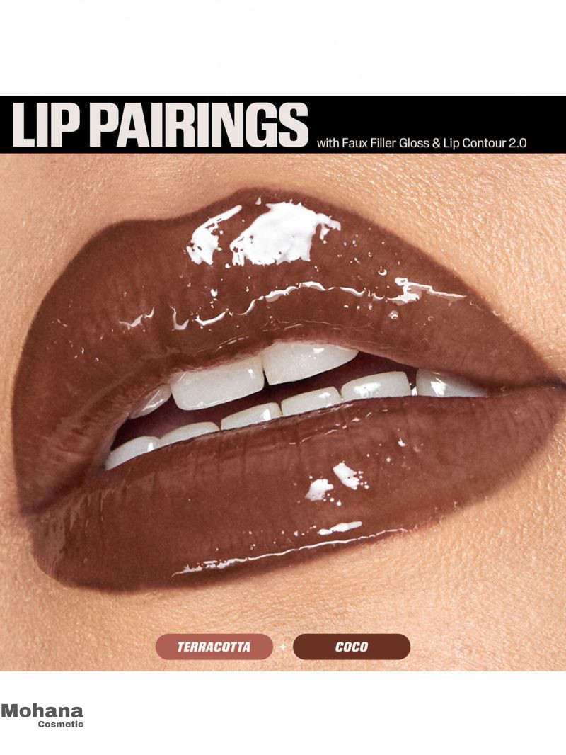 ست لیپ گلاس و مداد لب هدی بیوتی مدل Juicy Coco Lip Duo - Image 2