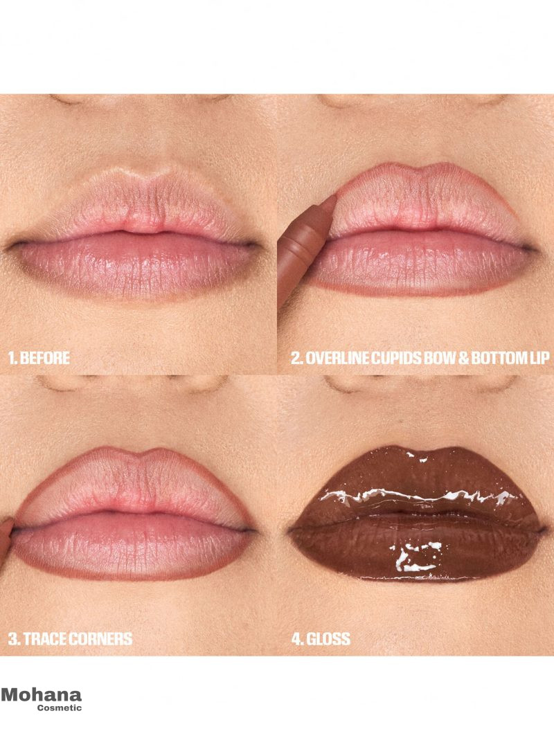 ست لیپ گلاس و مداد لب هدی بیوتی مدل Juicy Coco Lip Duo - Image 3