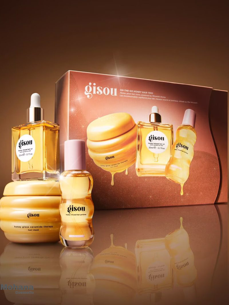 ست مراقبت از مو گیسو مدل On The Go Honey Hair Trio - Image 6