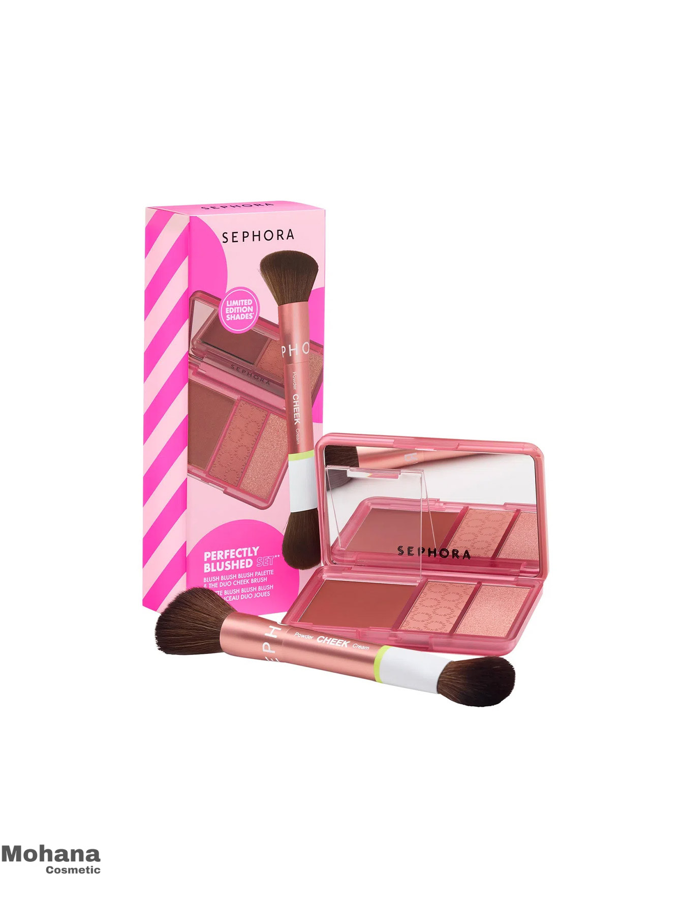 ست-رژگونه-و-براش-سفورا-مدل-perfectly-blushed ست-رژگونه-و-براش-سفورا-مدل-perfectly-blushed