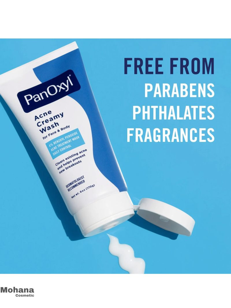 شوینده کرمی ضد جوش پانوکسیل مدل 4% Benzoyl Peroxide - Image 2