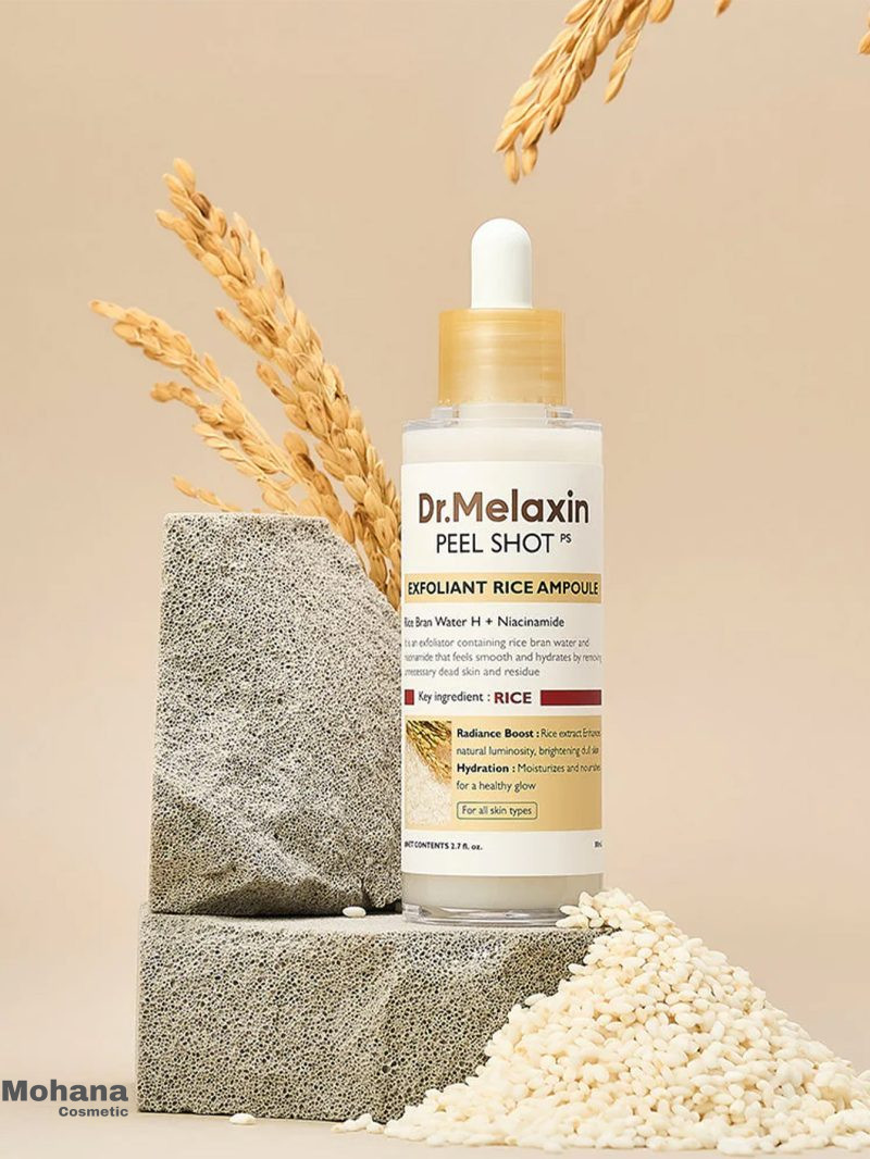 سرم لایه بردار برنج دکتر ملاکسین مدل Peel Shot White Rice - تصویر 2