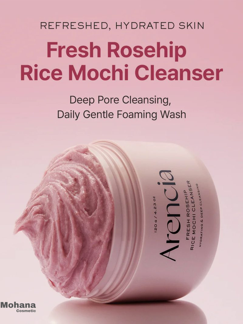 شوینده صورت آرنسیا مدل Fresh Rosehip Mochi - Image 2