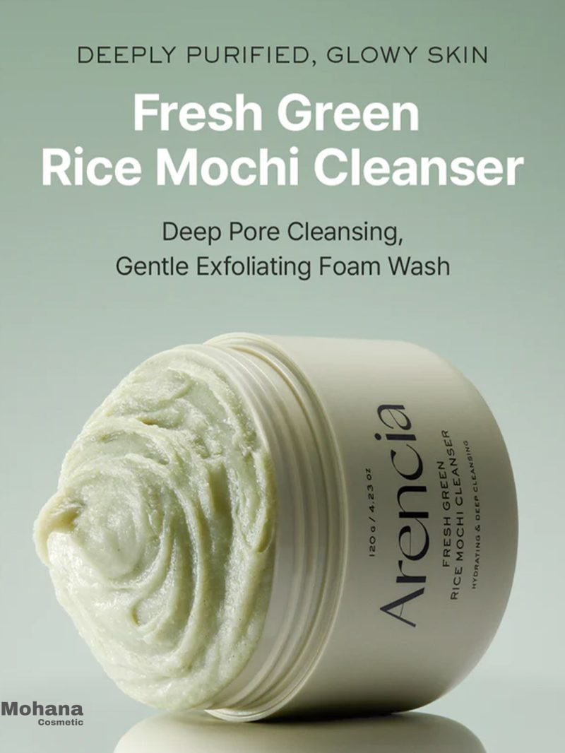 شوینده چای سبز و برنج آرنسیا مدل Rice Mochi Cleanser - Image 2