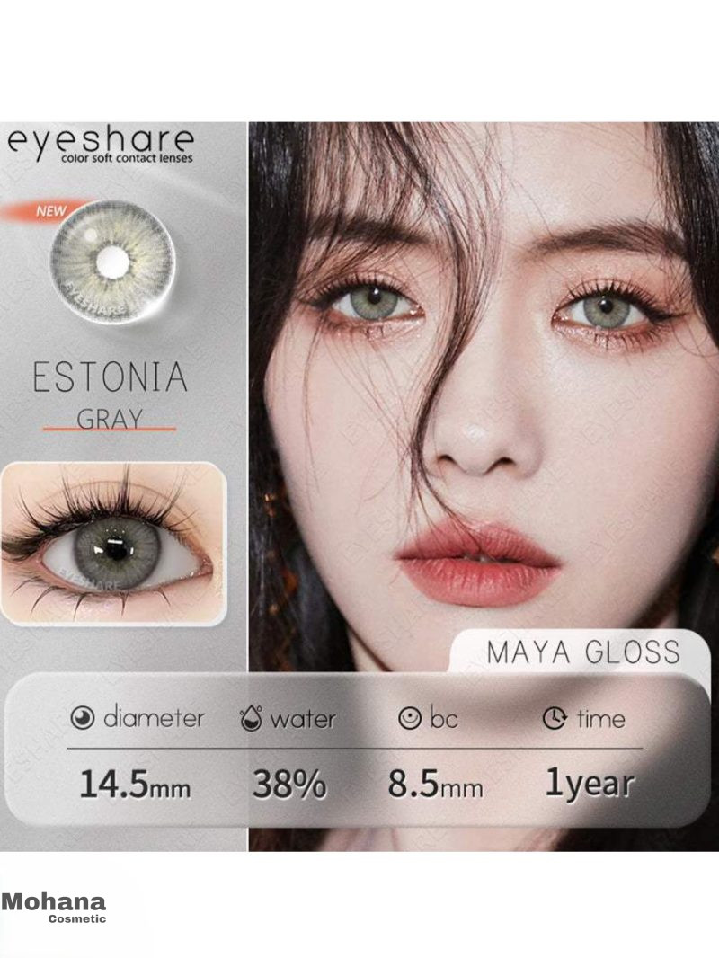 لنز رنگی چشم eyeshare رنگ Estonia Gray - Image 2