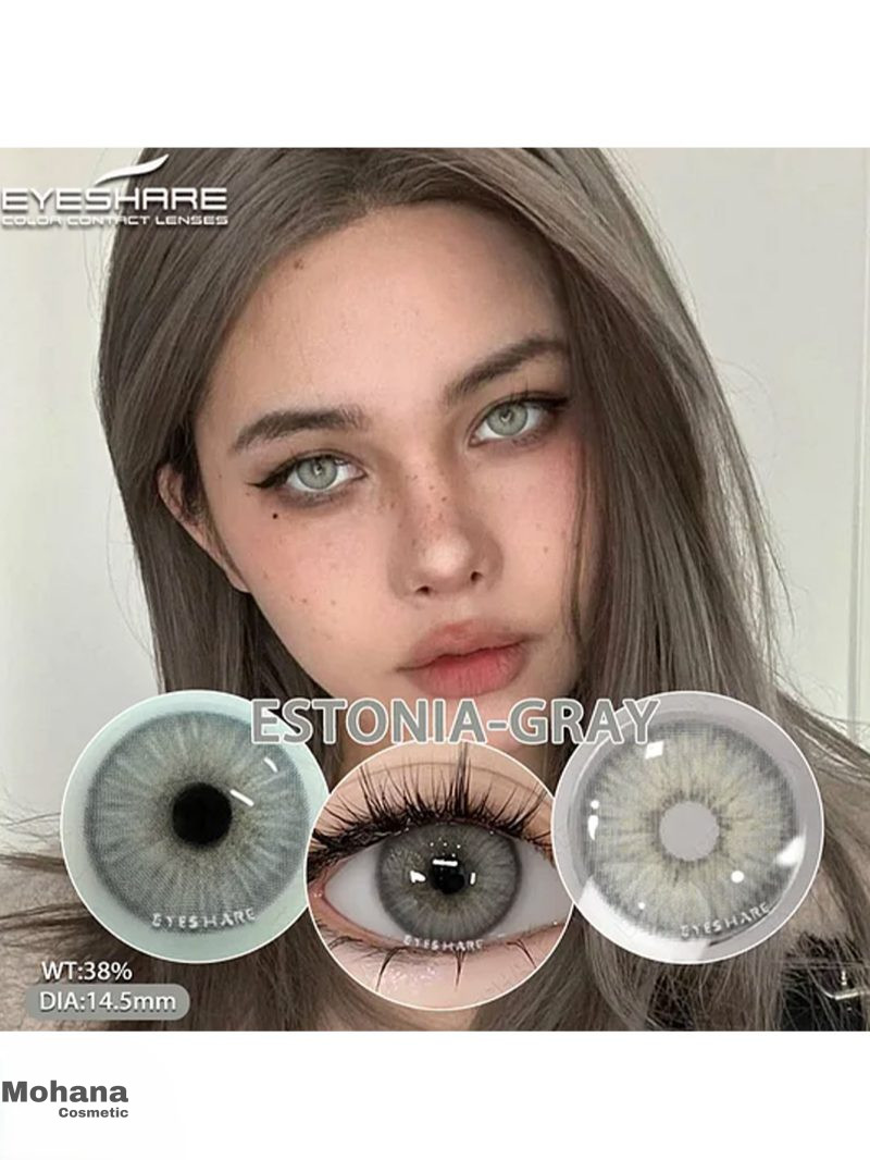 لنز رنگی چشم eyeshare رنگ Estonia Gray