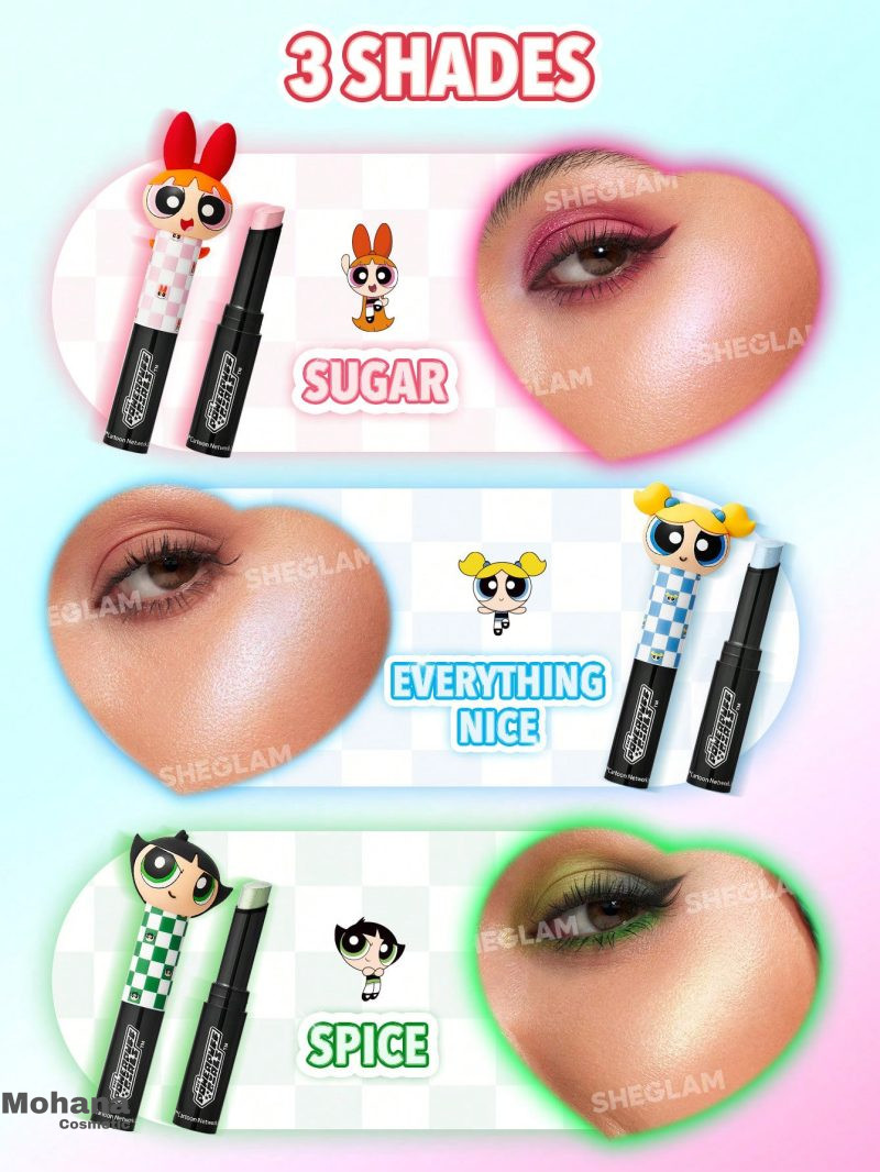 هایلایتر و سایه شیگلم مدل The Powerpuff Girls - تصویر 5