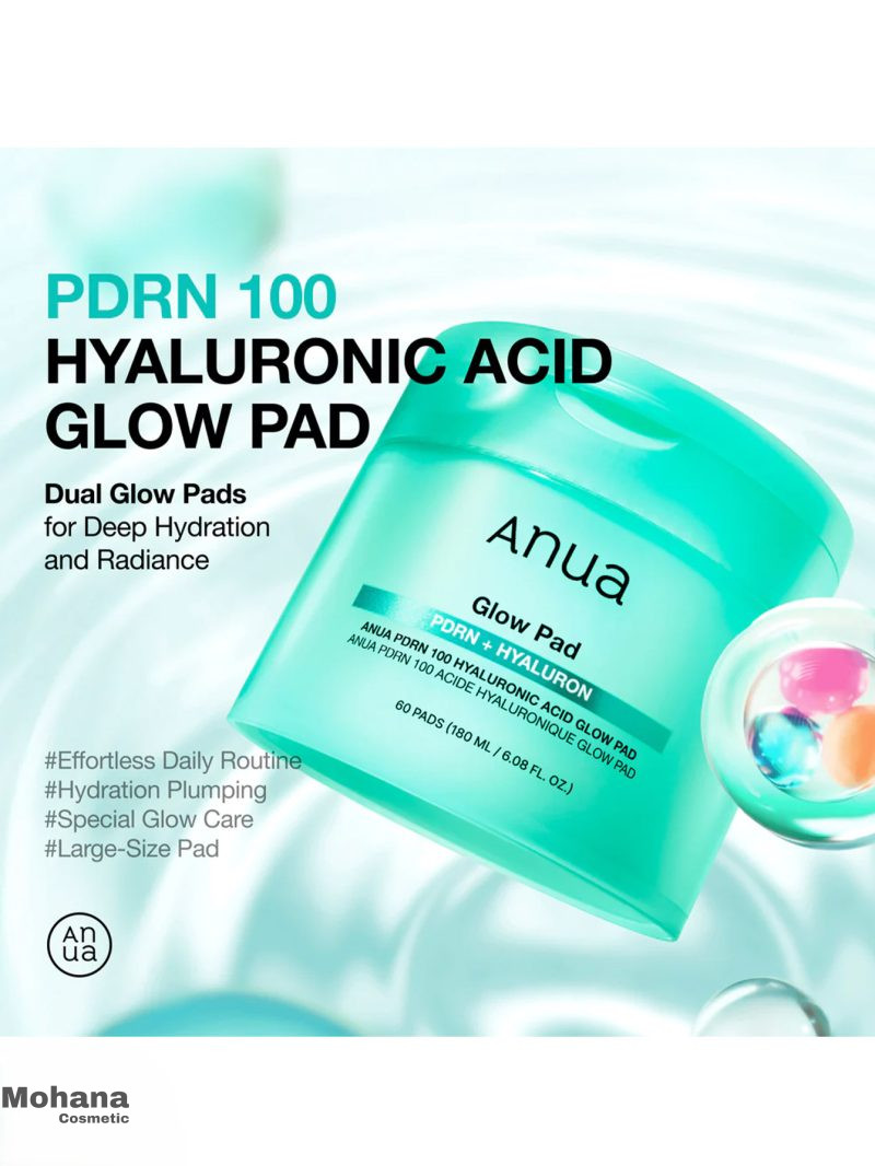 تونر پد PDRN و هیالورون آنوا مدل Glow Pad - Image 2