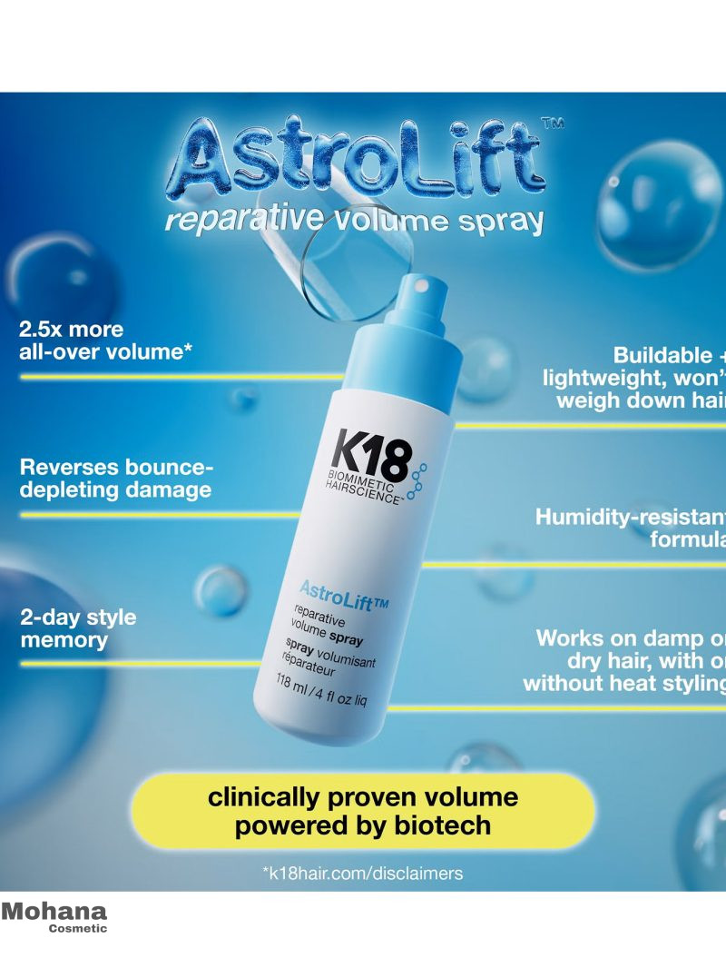 اسپری مینی حجم دهنده و ترمیم کننده مو K18 مدل AstroLift - Image 6