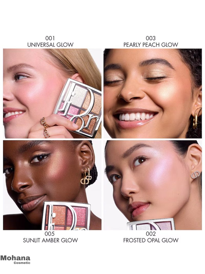 پالت هایلایتر و رژگونه مینی دیور مدل Backstage Glow - Image 2