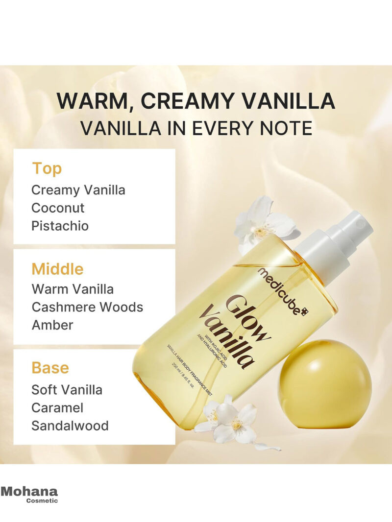 میست خوشبو کننده بدن و مو مدی کیوب مدل Glow Vanilla - Image 5
