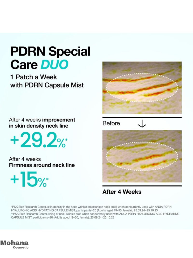 پچ ذوب شونده گردن آنوا حاوی کلاژن و PDRN - تصویر 4
