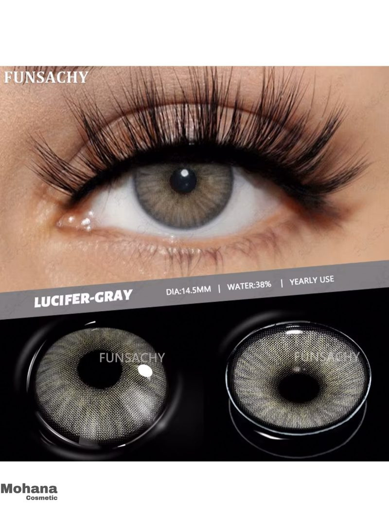 لنز رنگی FUNSACHY رنگ Lucifer Gray - تصویر 3